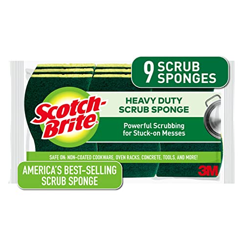 Scotch-Brite Heavy Duty Scrub Sponges, 9-pack