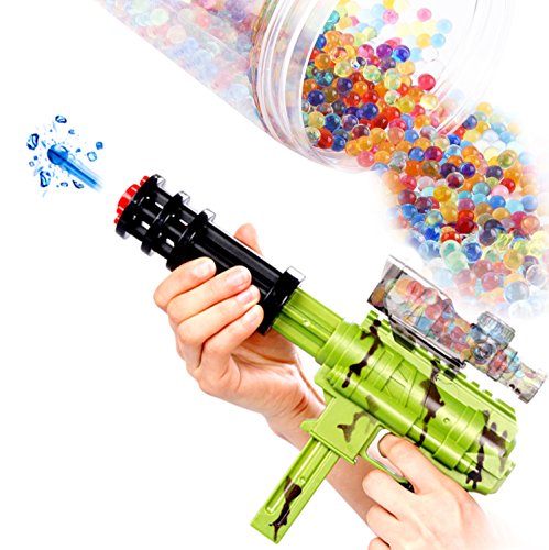 Elongdi Water Beads Pack Rainbow Mix 50,000 Beads Growing Balls, Jelly Water Gel Beads for Spa Refill, Kids Sensory Toys , Vases, Plant, Wedding and Home Decor