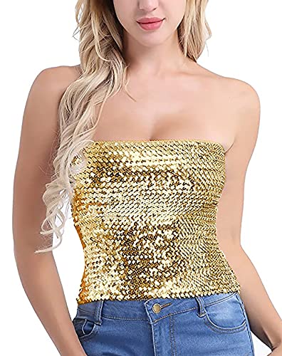 Alivila.Y Sparkling Sequin Tube Top
