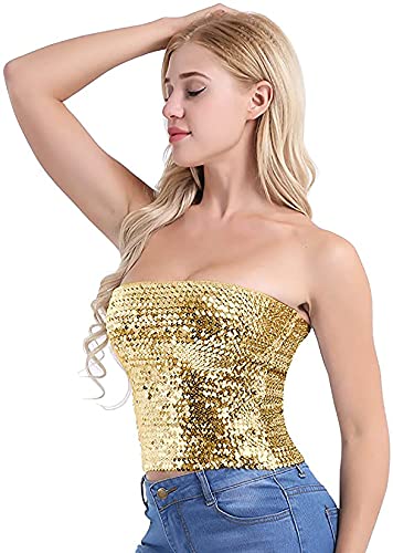 Alivila.Y Sparkling Sequin Tube Top