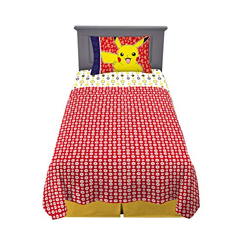 Franco Pokemon Super Soft Sheet Set - 3 Piece Twin Size Bedding