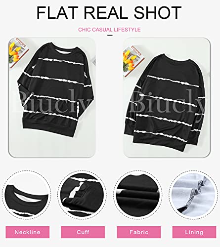 Tie Dye Striped Oversized Sweatshirt