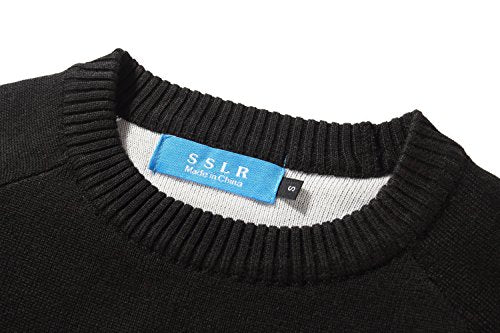 SSLR Boys' Santa Sweater, Red/Black, Medium