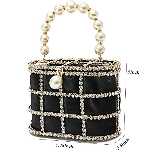 CARIEDO Beaded Pearl Clutch Purse