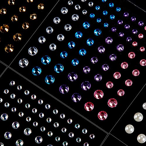 9 Sheets Eye Body Face Gems Rhinestone Stickers