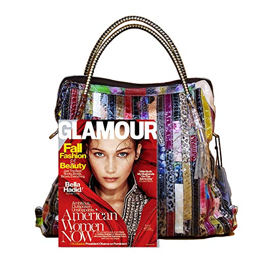 Segater Multicolor Genuine Leather Hobo Purse