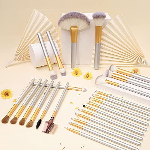 VANDER LIFE 24pcs Premium Makeup Brush Set with Bag