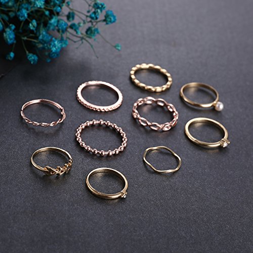 RINHOO FRIENDSHIP Crystal Ring Set