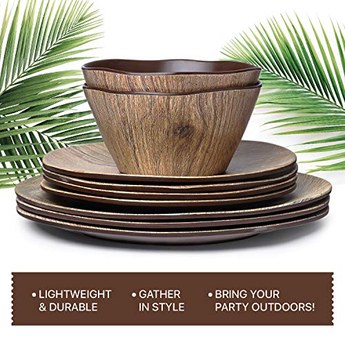 Melamine Dinnerware Set - 12 pcs