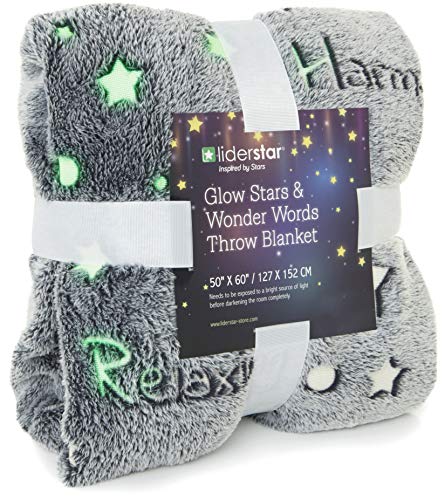 liderstar Glow in The Dark Throw Blanket - 50