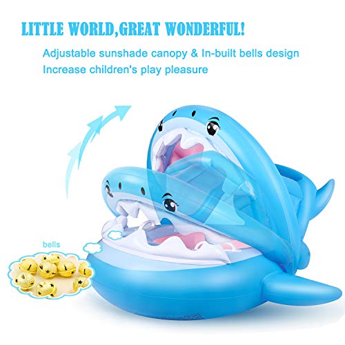 Inflatable Shark Canopy Baby Float Swimming Pool
