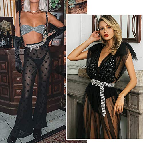 Sparkling Rhinestone Waist Belt for Women by WHIPPY