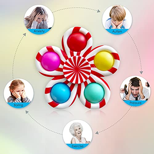 Popping Fidget Spinners for Kids, 4 Pack