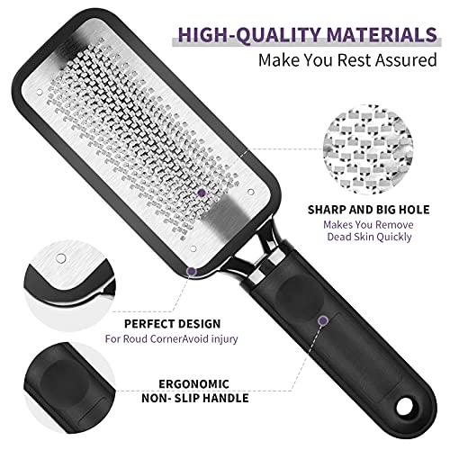 SWEHOME Professional Feet Rasp Scrubber Foot File and 2 in 1 Pumice Stone
