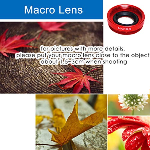 KINGMAS 3-in-1 Camera Lens Kit for Smartphones - Fish Eye, Wide-Angle, and Macro Lens