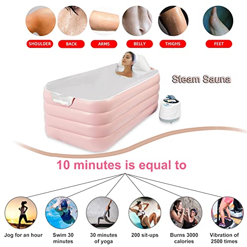 Portable Foldable Steam Sauna with Steamer Pot for Home Spa - Fast Relaxation and Detoxification