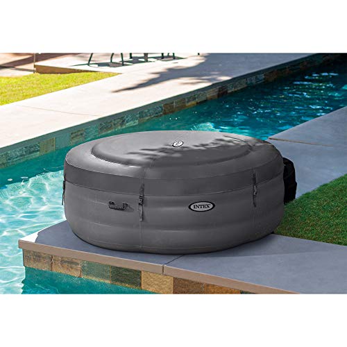 Intex 4-Person Inflatable Hot Tub with Bubble Jets and Cover
