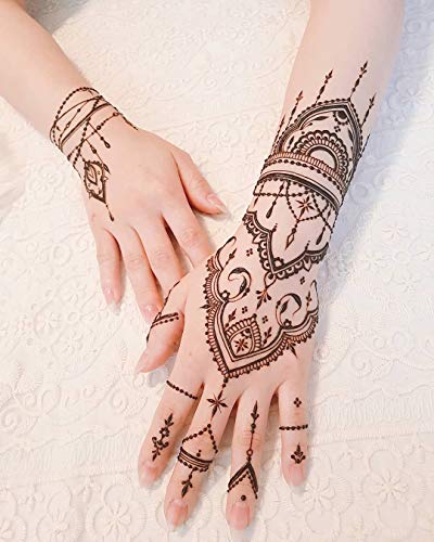 DIVAWOO 12 Sheet Henna Tattoo Stencils