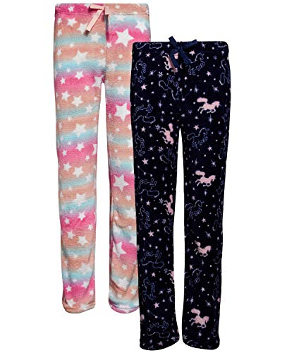 dELiAs Girls' Fleece Pajama Pants - 2 Pack