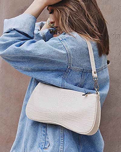 JW PEI Crocodile Vegan Leather Shoulder Bag