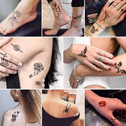 Yazhiji 49 Sheets Sexy Flowers Temporary Tattoos