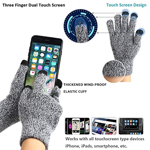 Women's Winter Knit Hat, Gloves, Scarf Set