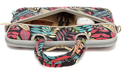 14 Inch 14.1 Inch Laptop Forest series Black Messenger Bag Case Sleeve