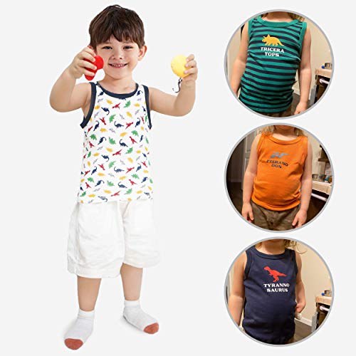 Evercute Baby Toddler Boys Tank Tops 4 Pack