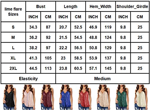 Shimmer Sequin Cami Tank Top