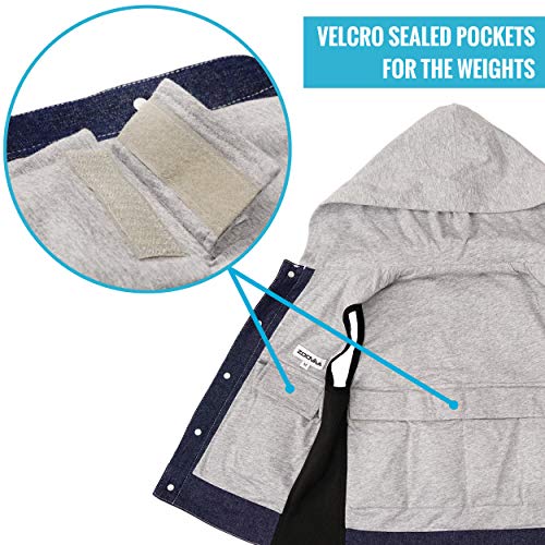 ZooVaa Kids' Weighted Sensory Vest, Denim