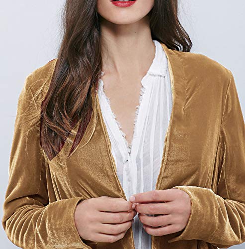 R.Vivimos Asymmetric Long Velvet Blazers Coat