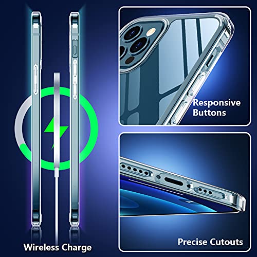 Temdan Clear Shockproof Case for iPhone 12/12 Pro