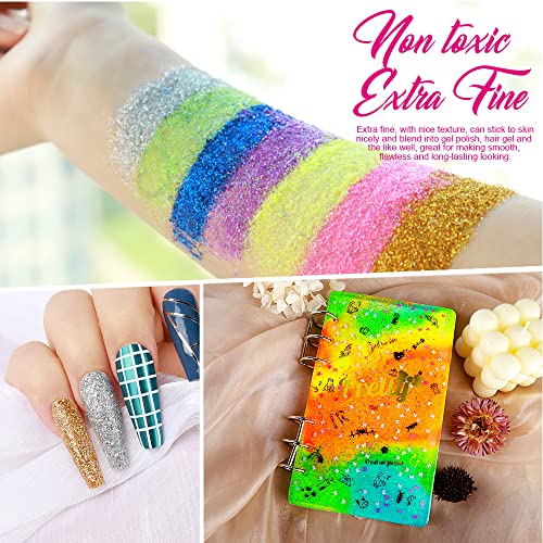 Teenitor 48 Colors Glitter Set