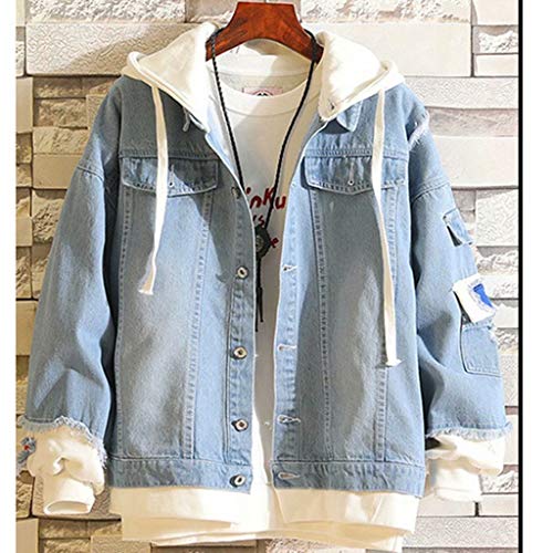 KPOP Rapper Denim Jacket Jeans Love Printed Fashion Sport Hip Hop Hoodie