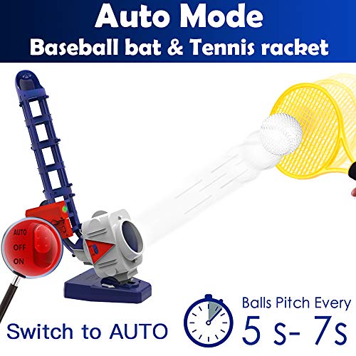 2-in-1 RC Baseball & Tennis Pitching Machine for Kids