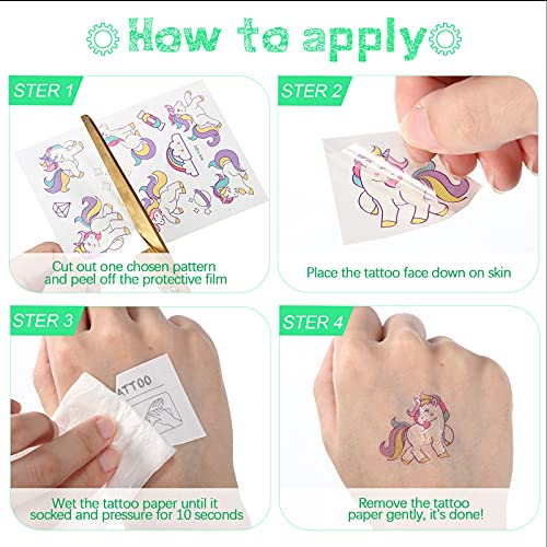 Sinmoe 400 Pieces Glow Temporary Tattoos for Kids