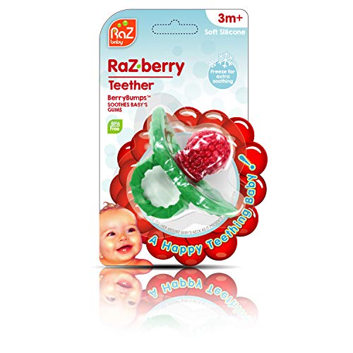RaZbaby RaZberry Silicone Baby Teether Toy