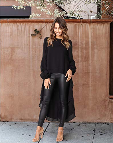PRETTYGARDEN Women's High Low Casual Tops