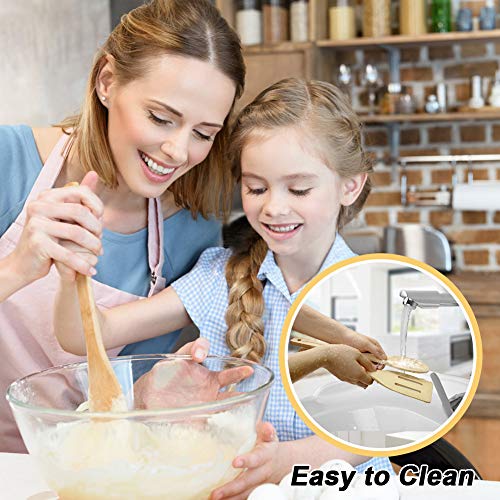 Bamboo Wooden Spoons & Spatula Set-6 pcs