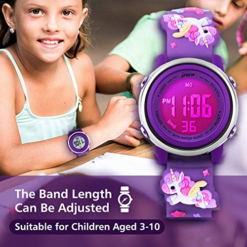 3D Cartoon Digital Waterproof Watch (Girls, Ages 3-12)