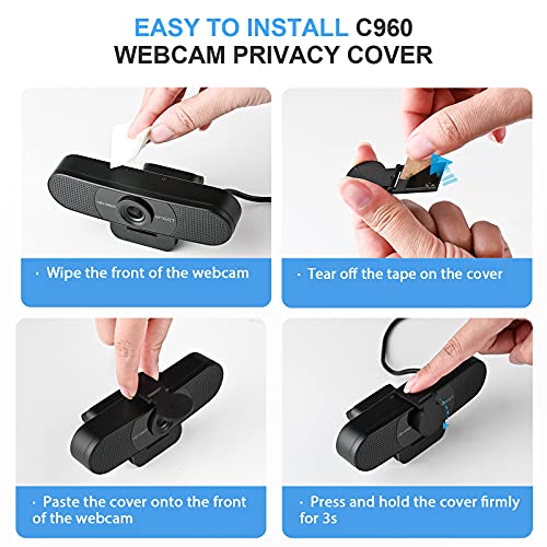 eMeet 1080P Webcam with Microphone, C960 Web Camera