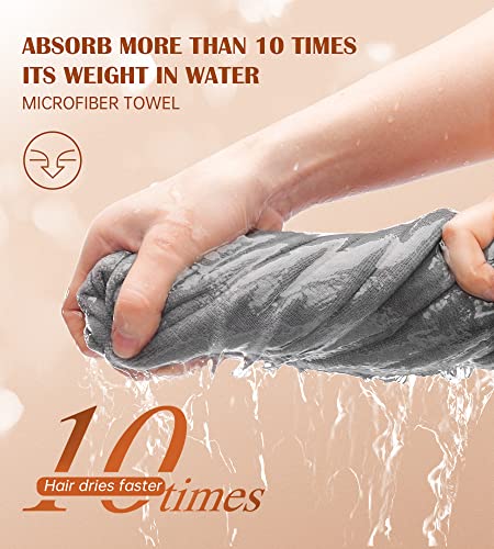 POPCHOSE Microfiber Hair Towel Wrap for Women