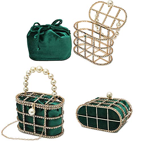CARIEDO Beaded Pearl Clutch Purse