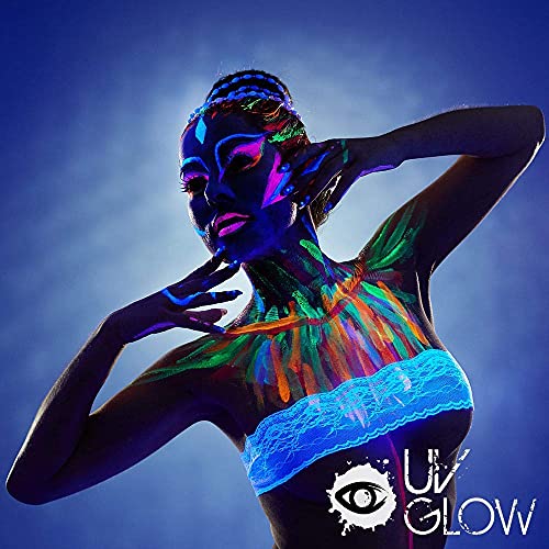 UV Glow Blacklight Face and Body Paint Set