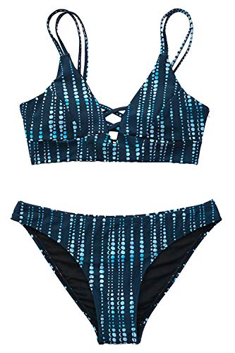CUPSHEDream Space Lace Up Bikini Set