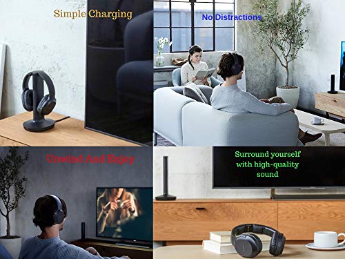 SONY Wireless Headphones for TV Watching with Bluetooth Transmitter