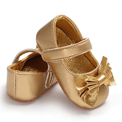 Bowknot Mary Jane Flats: Baby Girls' First Walkers by Benhero
