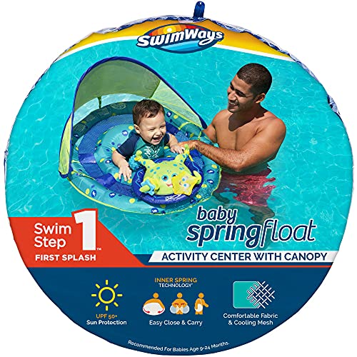Inflatable Baby Octopus Pool Float with Canopy