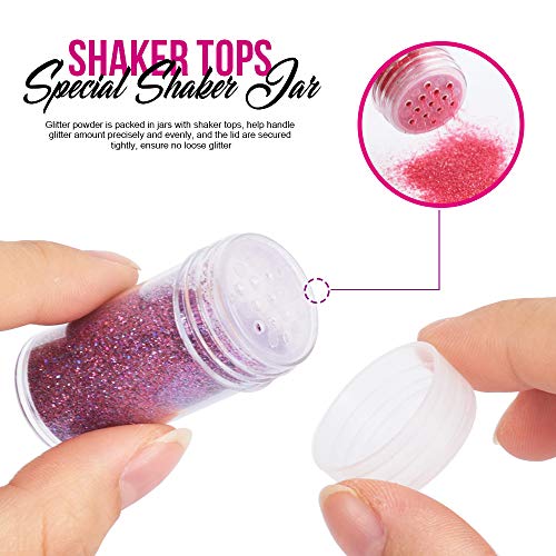 Teenitor 48 Colors Glitter Set