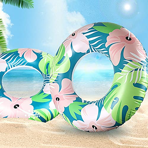 BOMPOW Jungle Leaves Inflatable Pool Float